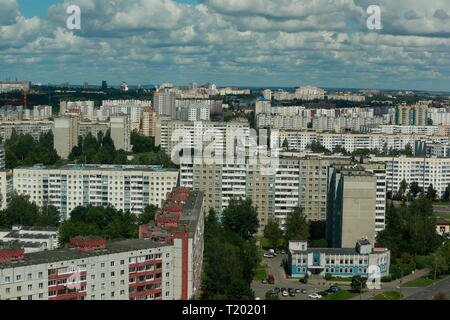 Domaine de maisons en panneaux.Les immeubles de grande hauteur.villes russes Banque D'Images