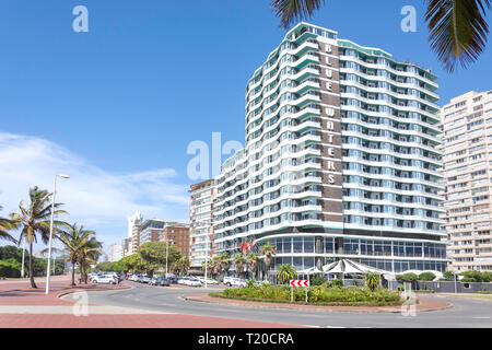 Blue Waters Hotel, Snell Parade, Durban, KwaZulu-Natal, Afrique du Sud Banque D'Images