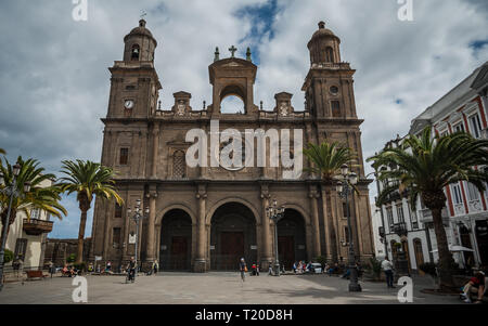 Cathédrale de Santa Ana, seizième siècle, première église en Canaries Banque D'Images