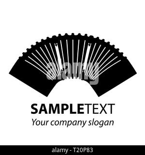 Bandonéon. Tango traditionnel instrument de musique. L'accordéon. Illustration de Vecteur