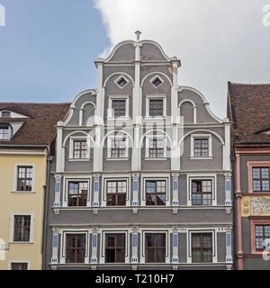 Bâtiment historique dans la vieille ville de Görlitz, Allemagne Banque D'Images