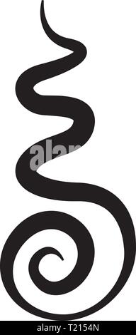 Symbole bouddhiste Unalome Illustration de Vecteur