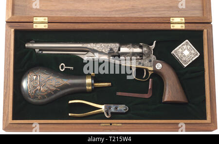 Les armes légères, revolver Colt, modèle 1860 de l'armée, calibre .44, Additional-Rights Clearance-Info-Not-Available- Banque D'Images