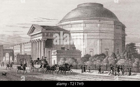 Le Colisée de Londres, Regent's Park, London, UK, illustration par Th. H. Berger, 1826 Banque D'Images
