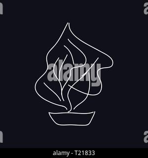 Conception de logo modèle vecteur bonsai Illustration de Vecteur