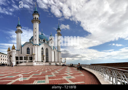 La mosquée Kul Sharif dans le Tatarstan, Russie Banque D'Images