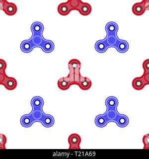 Fidget doigt Spinner. Transparente Le stress moderne Toy Illustration de Vecteur