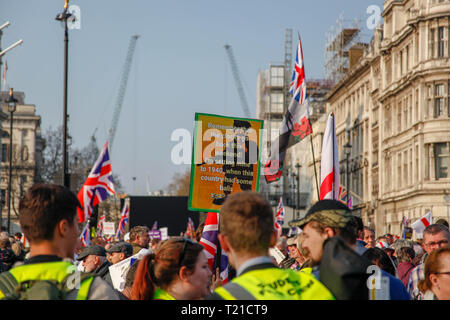 Londres, Royaume-Uni. 29 Mar 2019. Inscrivez-vous à la journée de protestation Brexit Crédit : Alex Cavendish/Alamy Live News Banque D'Images