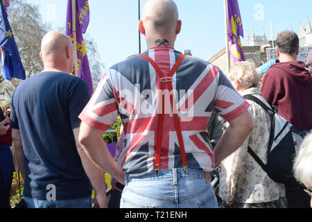 Londres, Royaume-Uni. 29 Mar 2019. D'autres quittent l'Europe de l'UKIP et partisans, se sont rassemblés devant la Chambre des communes. Crédit : Philip Robins/Alamy Live News Banque D'Images