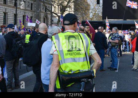 Londres, Royaume-Uni. 29 mars, 2019. Pro-Brexit manifestation en face du Parlement, le jour où le Royaume-Uni était censée être la sortie de l'UE. Crédit : Thomas Krych/Alamy Live News. Banque D'Images