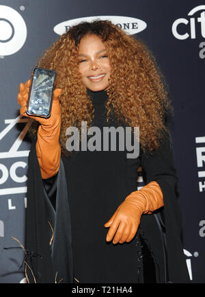 New York, NY, USA. Mar 29, 2019. Janet Jackson au 2019 Rock N Roll Hall of Fame au Barclays Center de Brooklyn, New York City le 29 mars 2019. Crédit : John Palmer/media/Alamy Punch Live News Banque D'Images