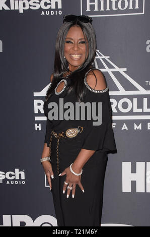 NEW YORK, NEW YORK - 29 mars 2019 : Angela assiste au Rock & Roll Hall of Fame de la cérémonie au Barclays Center le 29 mars 2019 dans la ville de New York. Photo : imageSPACE/MediaPunch Banque D'Images