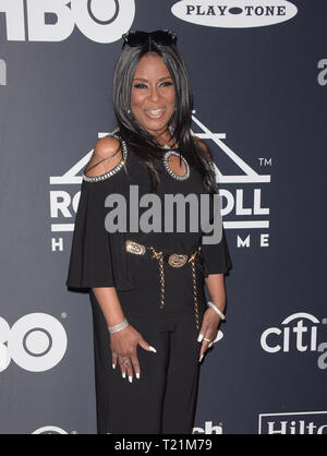 NEW YORK, NEW YORK - 29 mars 2019 : Angela assiste au Rock & Roll Hall of Fame de la cérémonie au Barclays Center le 29 mars 2019 dans la ville de New York. Photo : imageSPACE/MediaPunch Banque D'Images