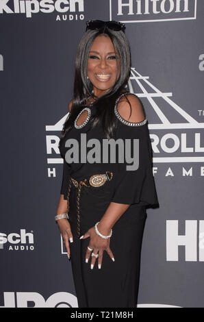 Brooklyn, Etats-Unis. Mar 29, 2019. NEW YORK, NEW YORK - 29 mars 2019 : Angela assiste au Rock & Roll Hall of Fame de la cérémonie au Barclays Center le 29 mars 2019 dans la ville de New York. Credit : Imagespace/Alamy Live News Banque D'Images