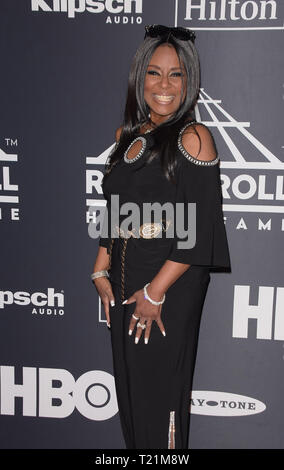 Brooklyn, Etats-Unis. Mar 29, 2019. NEW YORK, NEW YORK - 29 mars 2019 : Angela assiste au Rock & Roll Hall of Fame de la cérémonie au Barclays Center le 29 mars 2019 dans la ville de New York. Credit : Imagespace/Alamy Live News Banque D'Images