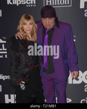 NEW YORK, NEW YORK - Le 29 mars : Maureen Van Zandt, Steven Van Zandt assister à la 2019 Rock & Roll Hall of Fame de la cérémonie au Barclays Center le 29 mars 2019 dans la ville de New York. Photo : imageSPACE/MediaPunch Banque D'Images