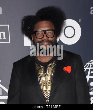 Brooklyn, Etats-Unis. Mar 29, 2019. NEW YORK, NEW YORK - 29 mars 2019 : Questlove assiste au Rock & Roll Hall of Fame de la cérémonie au Barclays Center le 29 mars 2019 dans la ville de New York. Credit : Imagespace/Alamy Live News Banque D'Images