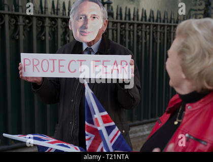 Londres, Royaume-Uni. Mar 29, 2019. Brexit Pro manifestants dans Parliament Square London Crédit : Roger Hutchings/Alamy Live News Banque D'Images