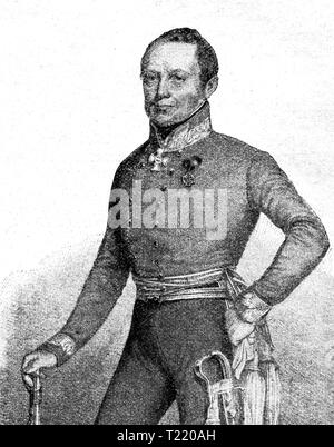 Le Maréchal, comte Radetzky. En fonction de l'image Skalitsky, 1848 Amélioration de la reproduction numérique.illustrée de la vie de l'humanité au 19e siècle, 1901 edition, Marx Publishing House, Saint-Pétersbourg. Banque D'Images