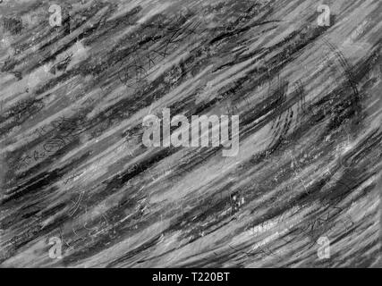 Résumé fond avec bandes monochromes et des accidents vasculaires cérébraux. Avec l'arrière-plan noir, blanc et gris à rayures style grunge avec des rayures. Les lignes diagonales Banque D'Images