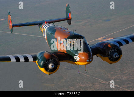 Beechcraft C-45 18 Expeditor-Model-US Navy UC-45J et SNB-1, à-7 et au-11 Banque D'Images