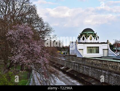 Hietzing Hofpavillon Otto Wagner à Vienne, Autriche Banque D'Images