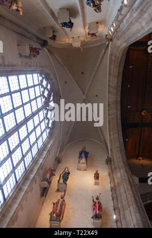 Intérieur de l'église Sint Laurencekerke à Rotterdam, Pays-Bas Banque D'Images