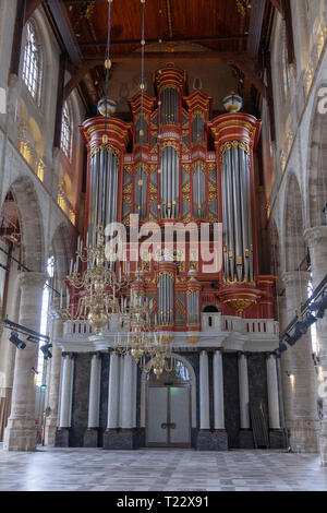 Intérieur de l'église Sint Laurencekerke à Rotterdam, Pays-Bas Banque D'Images