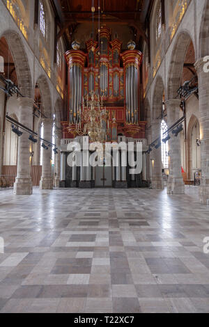 Intérieur de l'église Sint Laurencekerke à Rotterdam, Pays-Bas Banque D'Images