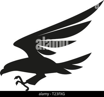 Eagle Vector illustration design signe ou symbole sur fond blanc. Illustration de Vecteur
