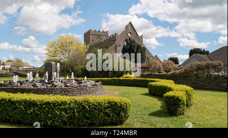 Les ruines de St.Mary's Collegiate church Gowran Kilkenny en Irlande,fr, Banque D'Images