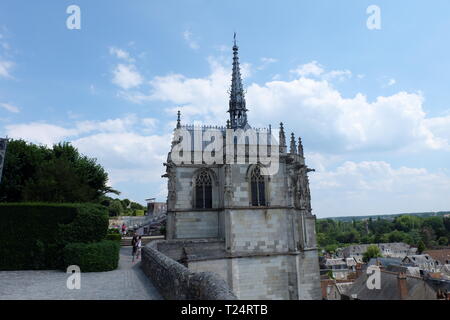 Leonardo da Vinci tombe et Chapelle à Amboise, France, 2018 Banque D'Images