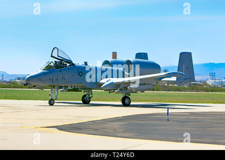 A-10 Warthog tankbuster moderne avion de chasse de l'US Air Force à la base aérienne Davis-Monthan AFB dans Tucson AZ Banque D'Images