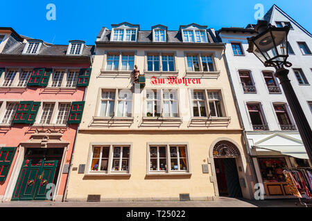 BONN, Allemagne - 29 juin 2018 : Maison de Beethoven ou Beethoven-Haus est un mémorial, musée et institution culturelle à Bonn, Allemagne Banque D'Images