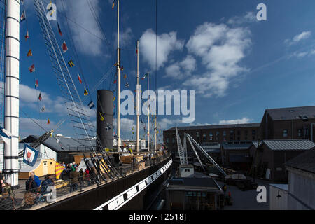 Bristol, Royaume-Uni, 23 février 2019, Isambard Kingdom Brunels SS Great Britain Banque D'Images