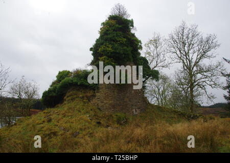 Asgog Château. Loch Asgog . Le Loch Lomond et Cowal façon. La péninsule de Cowal. Highlands. L'Écosse. UK Banque D'Images
