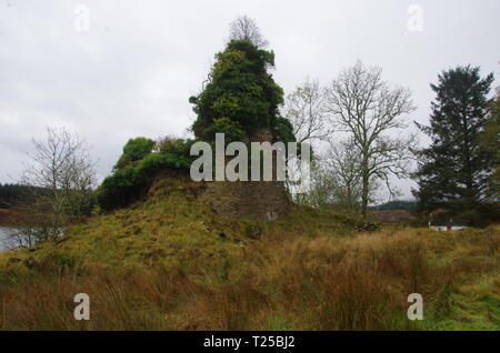 Asgog Château. Loch Asgog . Le Loch Lomond et Cowal façon. La péninsule de Cowal. Highlands. L'Écosse. UK Banque D'Images