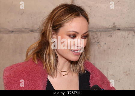 Soirée d'ouverture pour Alice par Cœur à la Robert W. Wilson MCC Theatre Espace - Arrivées. Avec : Olivia Wilde Où : New York, New York, United States Quand : 26 Feb 2019 Crédit : Joseph Marzullo/WENN.com Banque D'Images