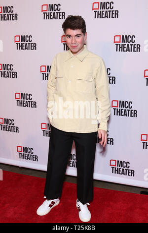 Party d'ouverture pour Alice par coeur tenue à Kenneth Cole's le Garage - Arrivées. Avec : Noah Galvin Où : New York, New York, United States Quand : 26 Feb 2019 Crédit : Joseph Marzullo/WENN.com Banque D'Images