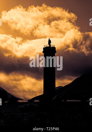 Glenfinnan Monument, Lochaber, Écosse Banque D'Images