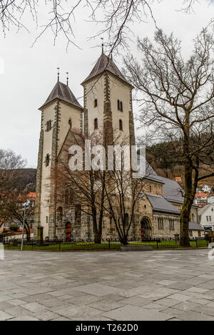 L'église Sainte Marie de Bergen, Norvège. Banque D'Images