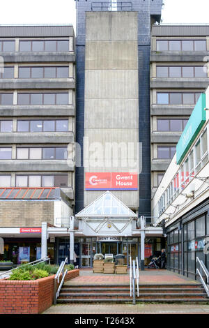 Cwmbran town centre et centre commercial. Cwmbran Gwent au Pays de Galles Banque D'Images