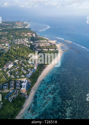 L'INDONÉSIE, Bali, vue aérienne de l'installation à l'hôtel Nusa Dua Beach Banque D'Images