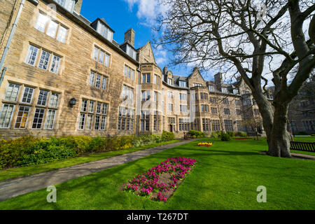 Vue sur St Salvator's Hall de résidence , chambres d'étudiants, à l'Université de St Andrews, Fife, Scotland, UK Banque D'Images