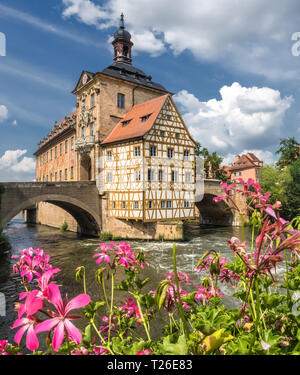 Ancien hôtel de ville de Bamberg (Allemagne) Banque D'Images