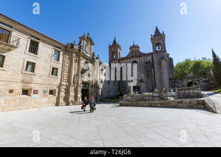 Hotel Monasterio de San Esteban (Ribas de Sil), Nogueira de Ramuín, Ribeira Sacra, Galice, Espagne. Banque D'Images