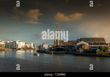 Bristol, Royaume-Uni, 23 février 2019, Isambard Kingdom Brunels SS Great Britain Banque D'Images