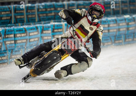 Thialf, Heerenveen, aux Pays-Bas. 30 mars 2019. Franz Mayerbüchler en action pendant la Roelof Thijs Bokaal à Patinoire Thialf, Heerenveen le vendredi 29 mars 2019. (Crédit : Ian Charles | MI News) Credit : MI News & Sport /Alamy Live News Banque D'Images