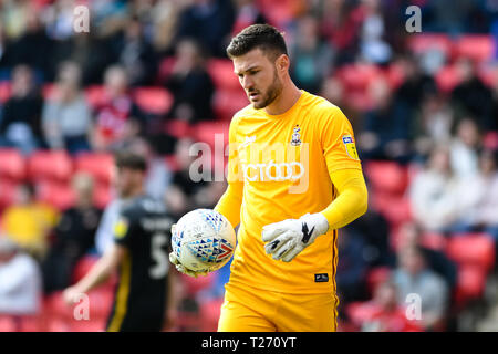 La Vallée, Londres, Angleterre, Royaume-Uni. 30 mars 2019. Richard O'Donnell de Bradford City au cours de l'EFL Sky Bet League 1 match entre Charlton Athletic et Bradford City à la vallée, Londres, Angleterre le 30 mars 2019. Photo par Adamo Di Loreto. Usage éditorial uniquement, licence requise pour un usage commercial. Aucune utilisation de pari, de jeux ou d'un seul club/ligue/dvd publications. Credit : UK Sports Photos Ltd/Alamy Live News Banque D'Images