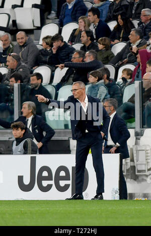 Allianz Stadium, Turin, Italie. 30Th Mar, 2019. Football Serie A, la Juventus contre Empoli ; Aurelio Andreazzoli le coach de Empoli : Action Crédit Plus Sport/Alamy Live News Banque D'Images